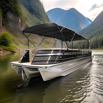 Понтон лодка за семейно парти